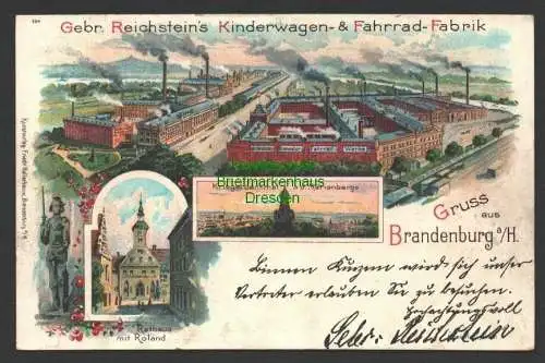 145479 AK Brandenburg a. H. Gebr. Reichssteins Kinderwagen & Fahrrad Fabrik 1900