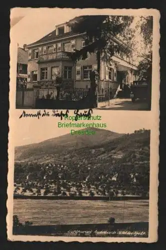 139730 AK Auerbach Bensheim an der Bergstraße 1935 Wohnhaus Pension