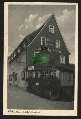 139774 AK Hohnstein Sächs. Schweiz Haselhuhn´s Gasthaus " Zur Sächs. Schweiz "