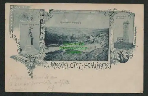 139579 AK Gravelotte St. Hubert Aussichtsturm um 1900 Schlucht Denkmal