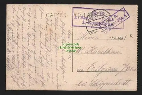 138126 AK Givenchy Frankreich 1915 Feldpost Panorama