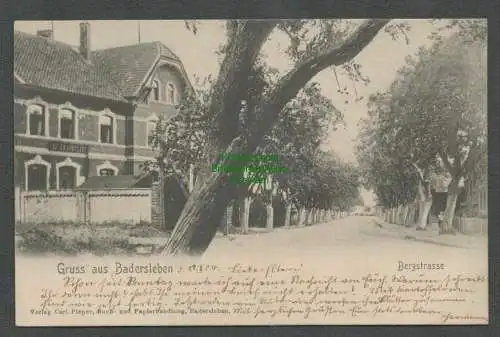 137330 AK Badersleben 1904 Bergstrasse