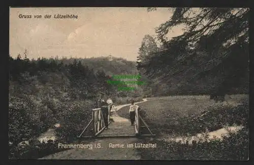 136855 AK Frankenberg i. S. Partie im Lützeltal Lützelhöhe 1911