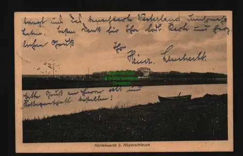 134235 AK Hohenwarte bei Hoyerschleuse Hoyer 1913