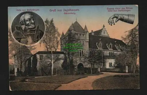 134393 AK Jagsthausen Götz von Berlichingen Götzenburg Eiserne Hand 1911