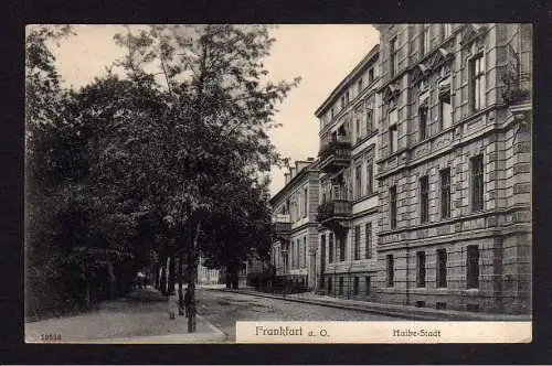 109105 AK Frankfurt Oder Halbe Stadt 1906