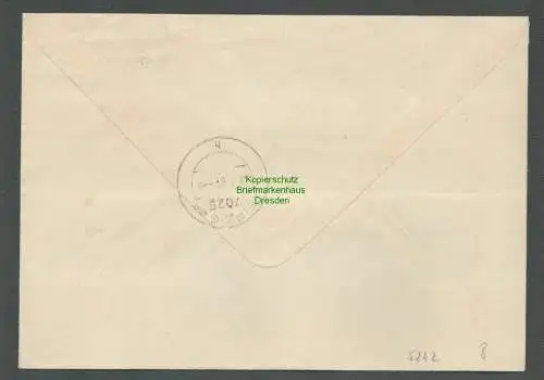 B5242 DDR ZKD Brief 1967 Konsumgenossenschaft Brandenburg n. Leipzig Aushänd