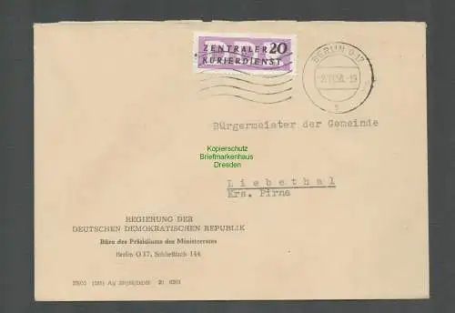 B5177 DDR ZKD B 7 Brief Regierung Büro des Präsidiums des Ministerrates 1956