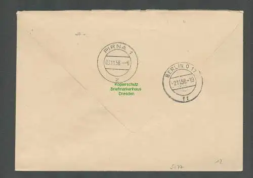 B5177 DDR ZKD B 7 Brief Regierung Büro des Präsidiums des Ministerrates 1956