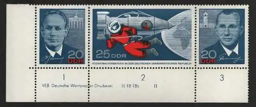 2682 DDR DV 1138-40 Besuch sowjetischer Kosmonauten Leonow Beljajew **