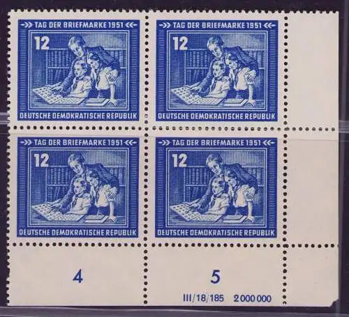 3344 DDR 295 DV ** III/18/185 2 000 000 Tag der Briefmarke 1951