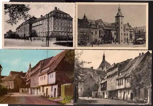 87210 8 AK Freiberg Apotheke ausen Kaserne Gerberhäuser Schwanenschlösschen