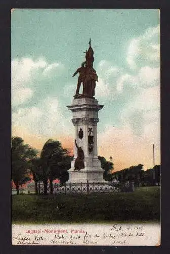 87404 AK Philippines manila 1907 Legaspi Monument