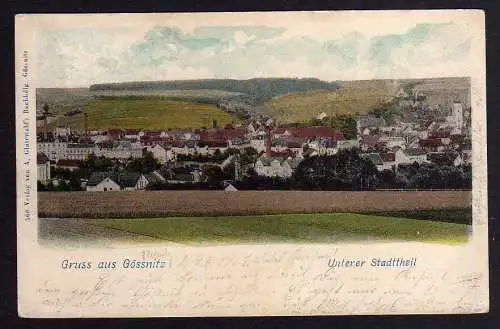 87681 AK Gössnitz Unterer Stadtteil 1901