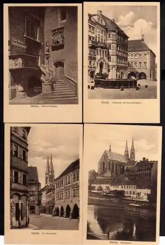 87551 4 AK Görlitz Rathaus Eingang Untermarkt Möbelmagazin Ernst Boden