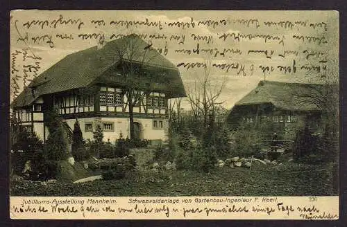 87942 AK Mannheim 1907 Kunstausstellung Gartenbau Ausstellung Schwarzwaldanlage