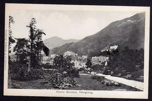 87844 AK Hongkong Hong Kong Public Gardens um 1910