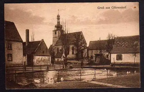 82370 AK Göhrendorf Kirche Dorfteich