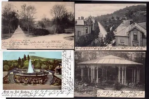 82779 4 AK Bad Nauheim Johannesberg Villa Nova 1903 Karlsbrunnen Sprudel Park