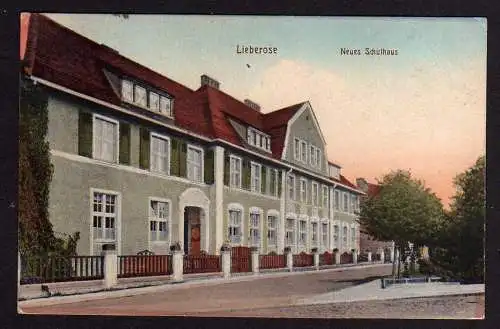 82384 AK Lieberose Neues Schulhaus 1925