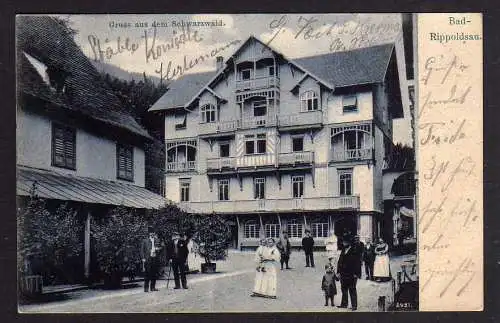 82505 AK Bad Rippoldsau Schwarzwald Hotel ? 1903