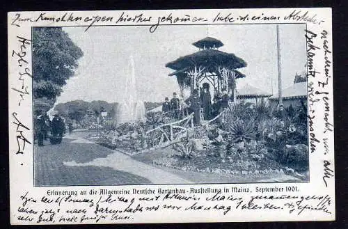 82640 AK Mainz Allgemeine Dt. Gartenbau Ausstellung 1901