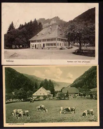 82624 AK Höllental Gasthaus zum Adler Posthalde 1917