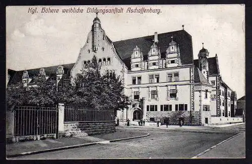82151 AK Aschaffenburg Höhere weibl. Bildungsanstalt 1906