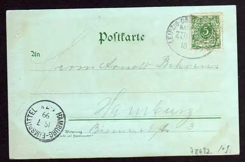 78692 AK Rosswein Post Rathaus Mondscheinlitho 1899