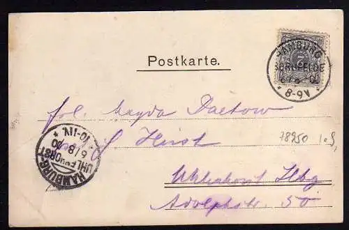 78950 AK Hamburg Große Bäckerstraße 12 Pilsner Bierhaus C. Deeke 1900 Gasthaus