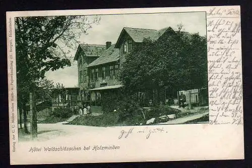 78925 AK Hotel Waldschlösschen bei Holzminden um 1900