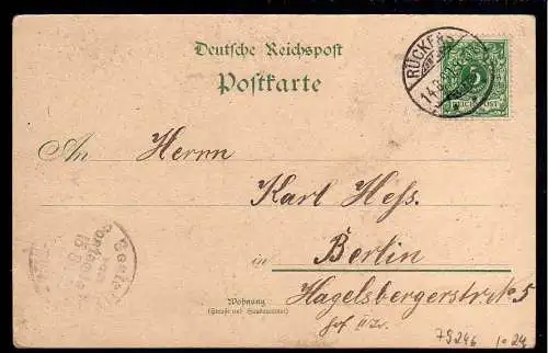 79246 AK Rückers Schlesien Litho 1899 Burg Waldstein bei Rückers