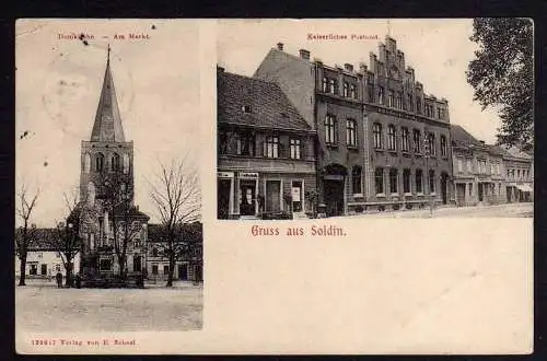 79362 AK Lubsko Sommerfeld Kaiserliches Postamt 1900 Marke mit Spielerei neuer W