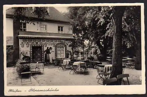 75524 AK Meissen Meißen Gaststätte Plossenschänke 1940