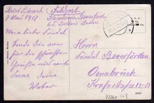 73861 AK Brest-Litowsk 1917 Feldpost