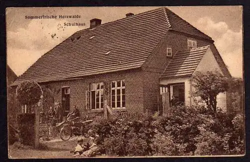 73376 AK Herzwalde Wokuhl 1929 Schule