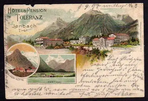 73853 AK Jenbach Tirol 1897 Hotel Pension Toleranz Pertisau