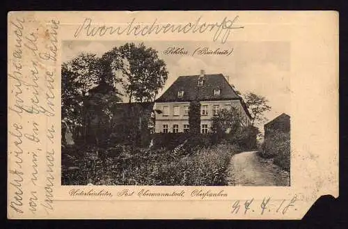 70720 AK Unterleinleiter Ebermannstadt Schloss 1919
