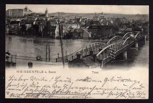 66078 AK Weißenfels Saale Brücke 1901