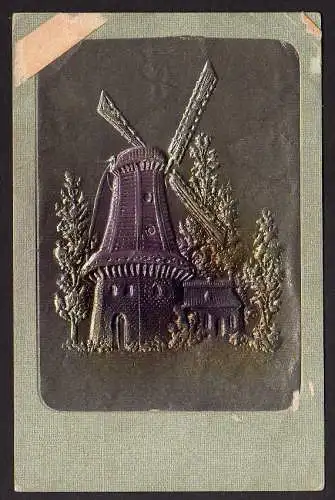 65581 AK Döbeln Windmühle Mole stark geprägt 1906