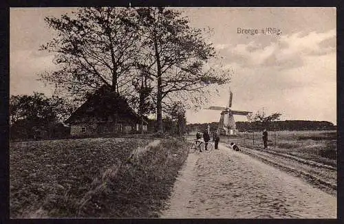 65835 AK Breege Rügen Windmühle Mole 1920