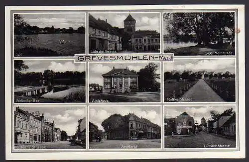 65969 AK Grevesmühlen Meckl. Um 1925 Amtshaus AM Markt Lübsche Straße Moltke