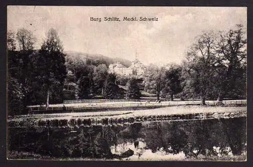 66062 AK Burg Schlitz Meckl. Schweiz 1918