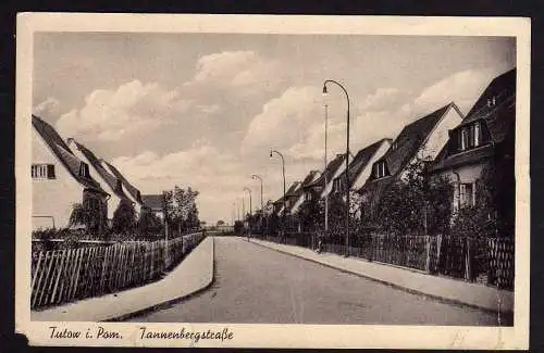 65766 AK Tutow Demmin Tannenbergstraße 1943 Feldpost