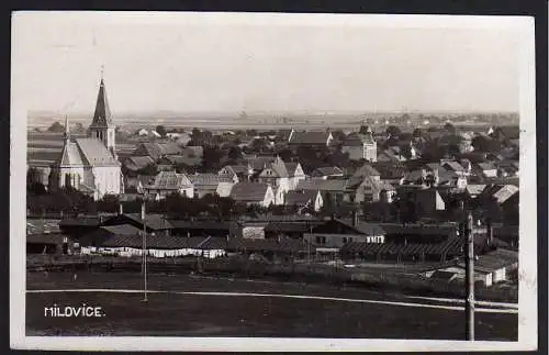 61090 AK Milovice nad Labem Milowitz Mittelböhmen Kirche Fotokarte 1929