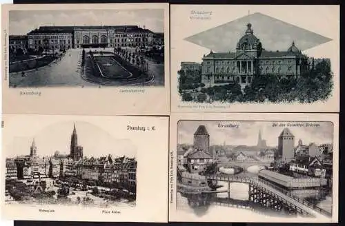 52711 6 AK Straßburg Strasbourg Elsass um 1900 Gewerbslauben St. Johannisstaden