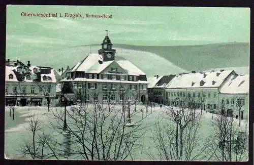 47546 AK Oberwiesental 1918 Rathaus Hotel Sporthaus