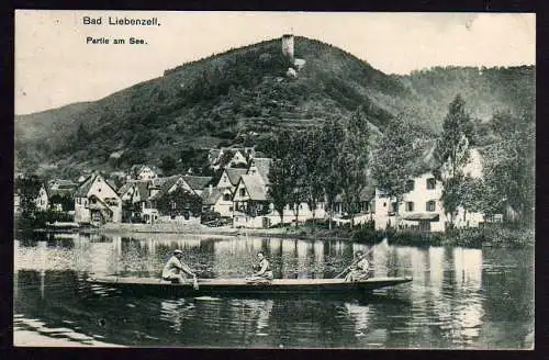 47682 AK Bad Liebenzell Partei am See Ruderboot 1907