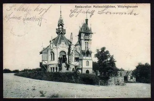 48341 AK Wölpinghausen Restauration Matteschlösschen Rehburg 1906