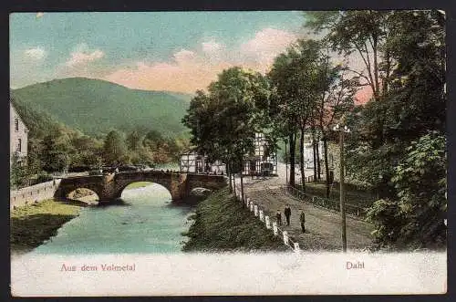 48544 AK Dahl Hagen Volmetal Brücke 1907
